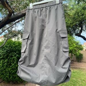 Y2K Gray Women's Cargo Skirt